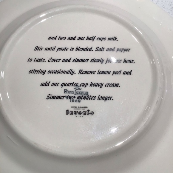 Homer Laughlin for invento NY 1969 recipe vintage dinner plates lot of four - Picture 6 of 13